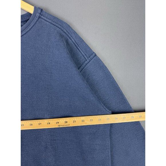 Vintage 90's Russell Athletic Pluma Crewneck Sweatshirt Faded Navy Blue XL Rare - Picture 4 of 5